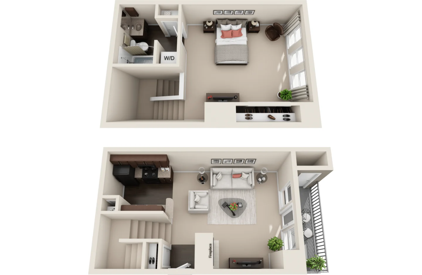 A2 3D Floor plan rendering