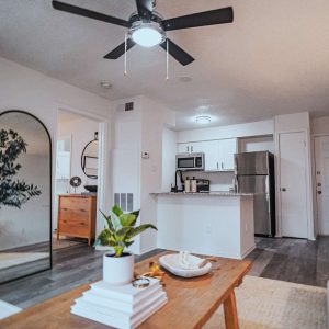 Living Room at Henry Heights Apartments